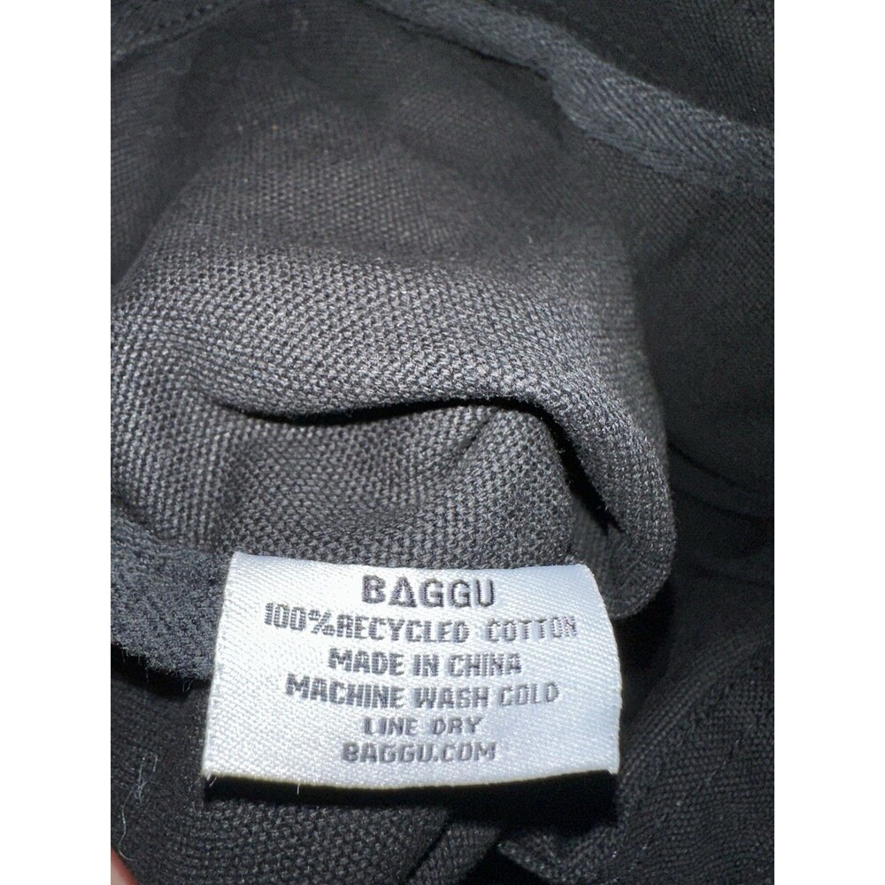 Baggu Caviar "Hallo!" Recycled Cotton Black Tote Bag - Picture 8 of 8